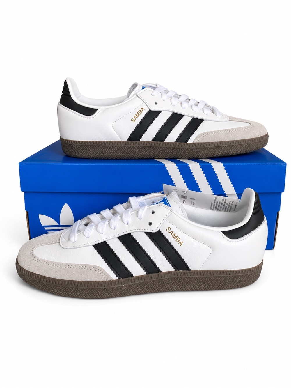 Adidas Samba OG White Black Gum Sneakers Men’s Size 8 (women’s 9) NEW in box